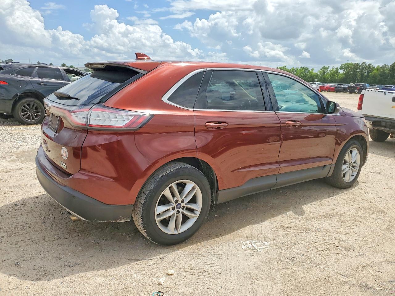 2016 Ford Edge Sel Burgundy vin: 2FMPK3J90GBC36658