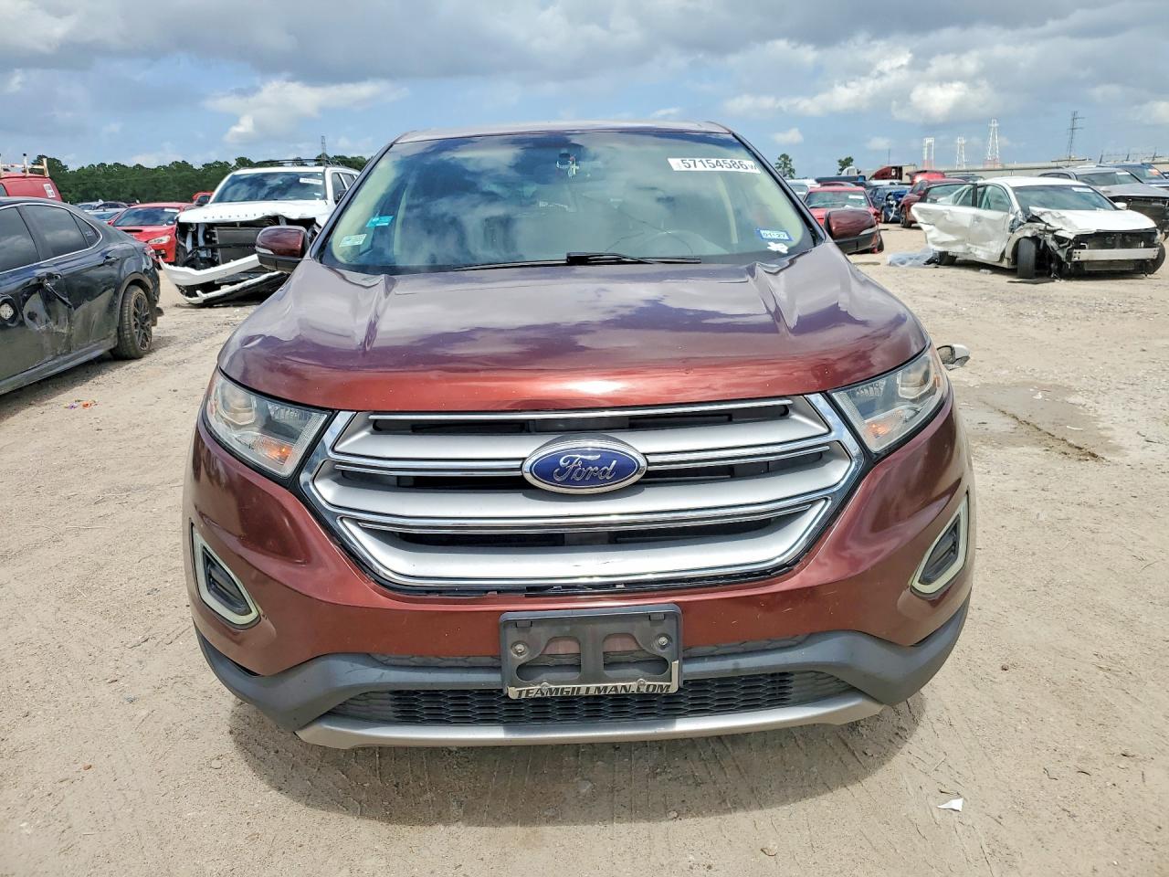 2016 Ford Edge Sel Burgundy vin: 2FMPK3J90GBC36658