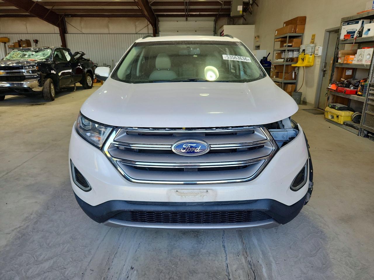 2016 Ford Edge Sel White vin: 2FMPK3J90GBC37809