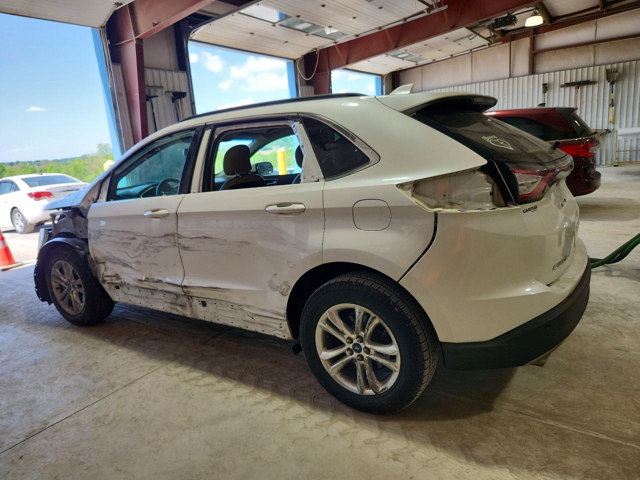 2016 Ford Edge Sel White vin: 2FMPK3J90GBC37809