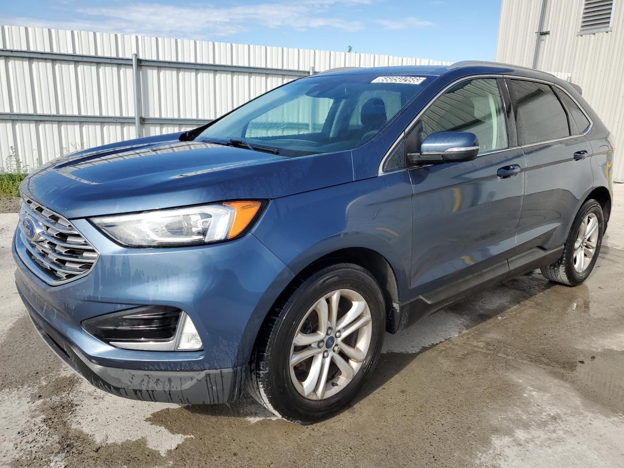 2019 Ford Edge Sel Blue vin: 2FMPK3J90KBB83131 Damage: Left Front Fender, Chipped, 2