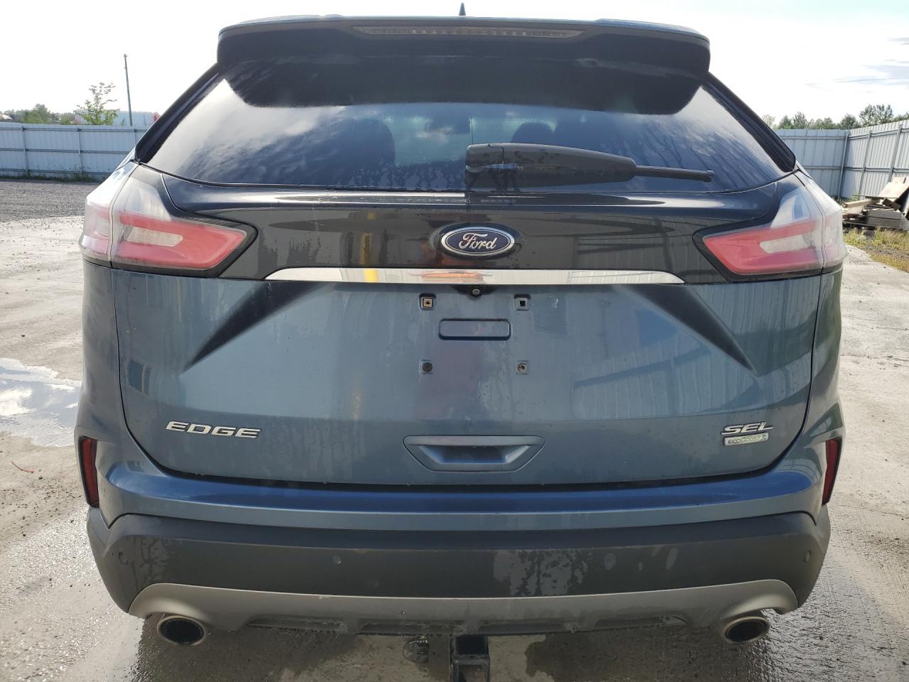 2019 Ford Edge Sel Blue vin: 2FMPK3J90KBB83131 Damage: Rear Bumper, Heavy Scratch, 1/2 To 1 Inch