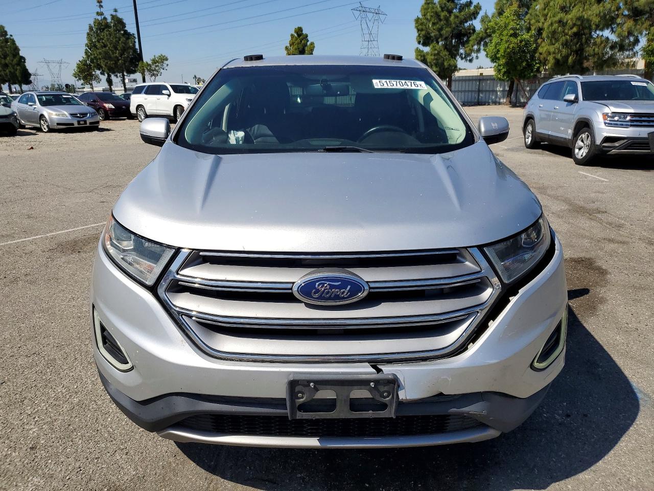 2017 Ford Edge Sel Gray vin: 2FMPK3J92HBC27509