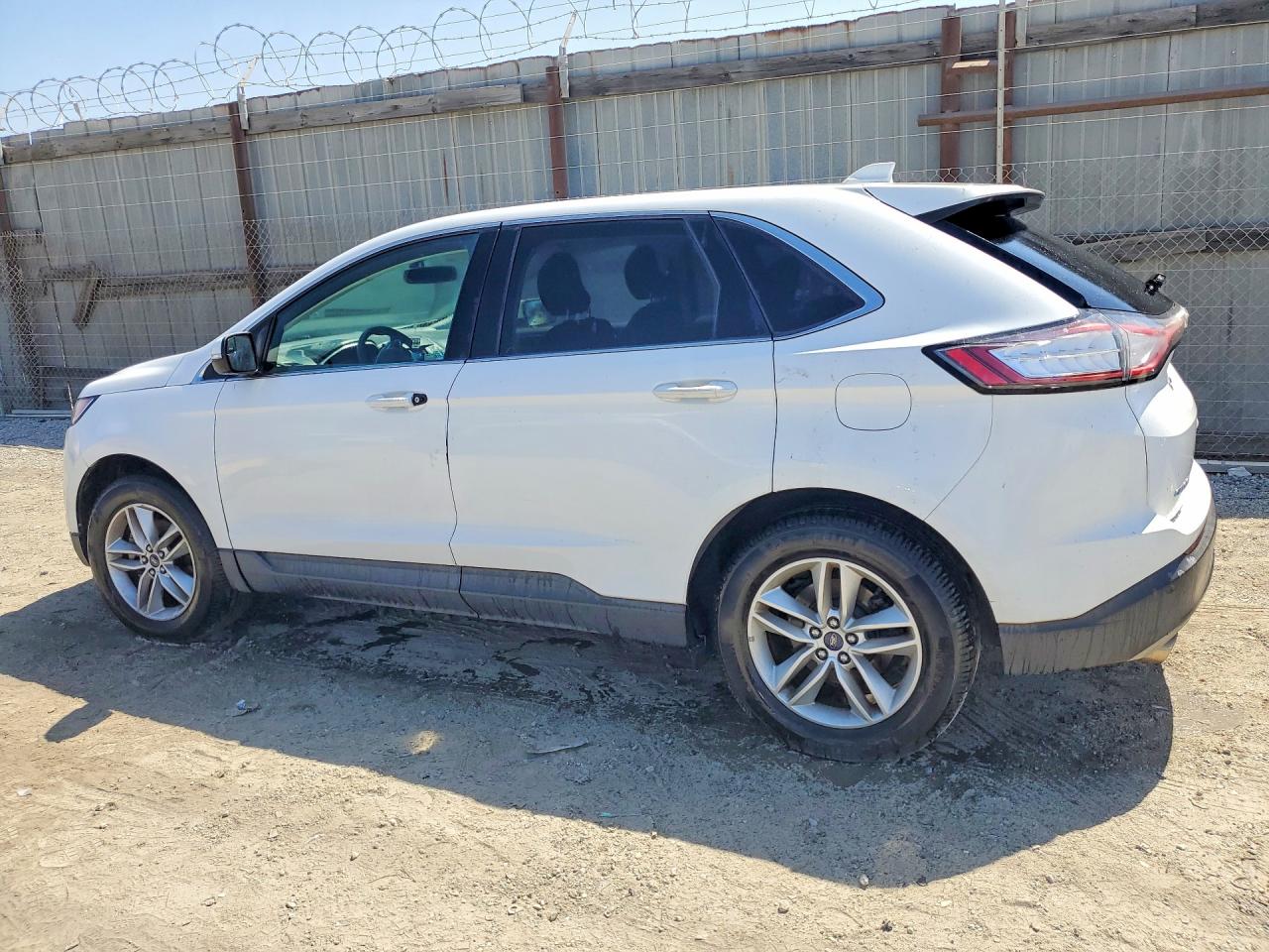 2018 Ford Edge Sel White vin: 2FMPK3J92JBB86546