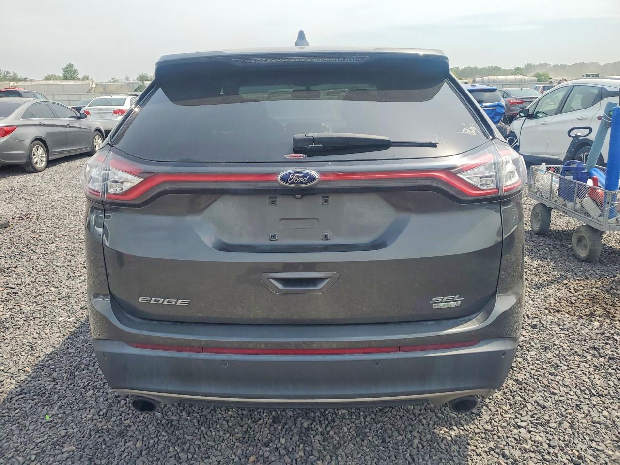 2016 Ford Edge Sel Gray vin: 2FMPK3J93GBB18555