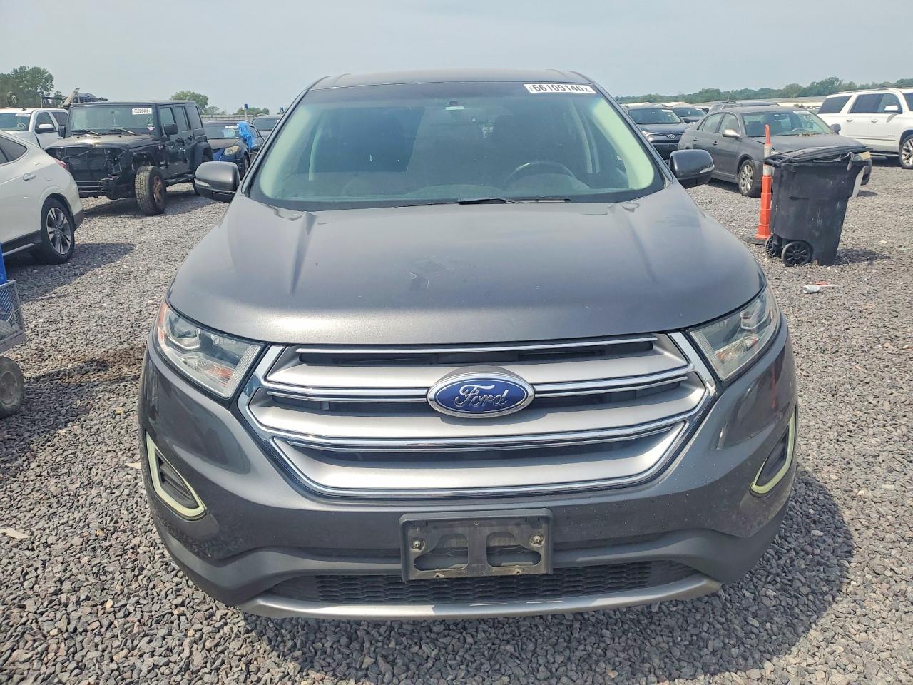 2016 Ford Edge Sel Gray vin: 2FMPK3J93GBB18555