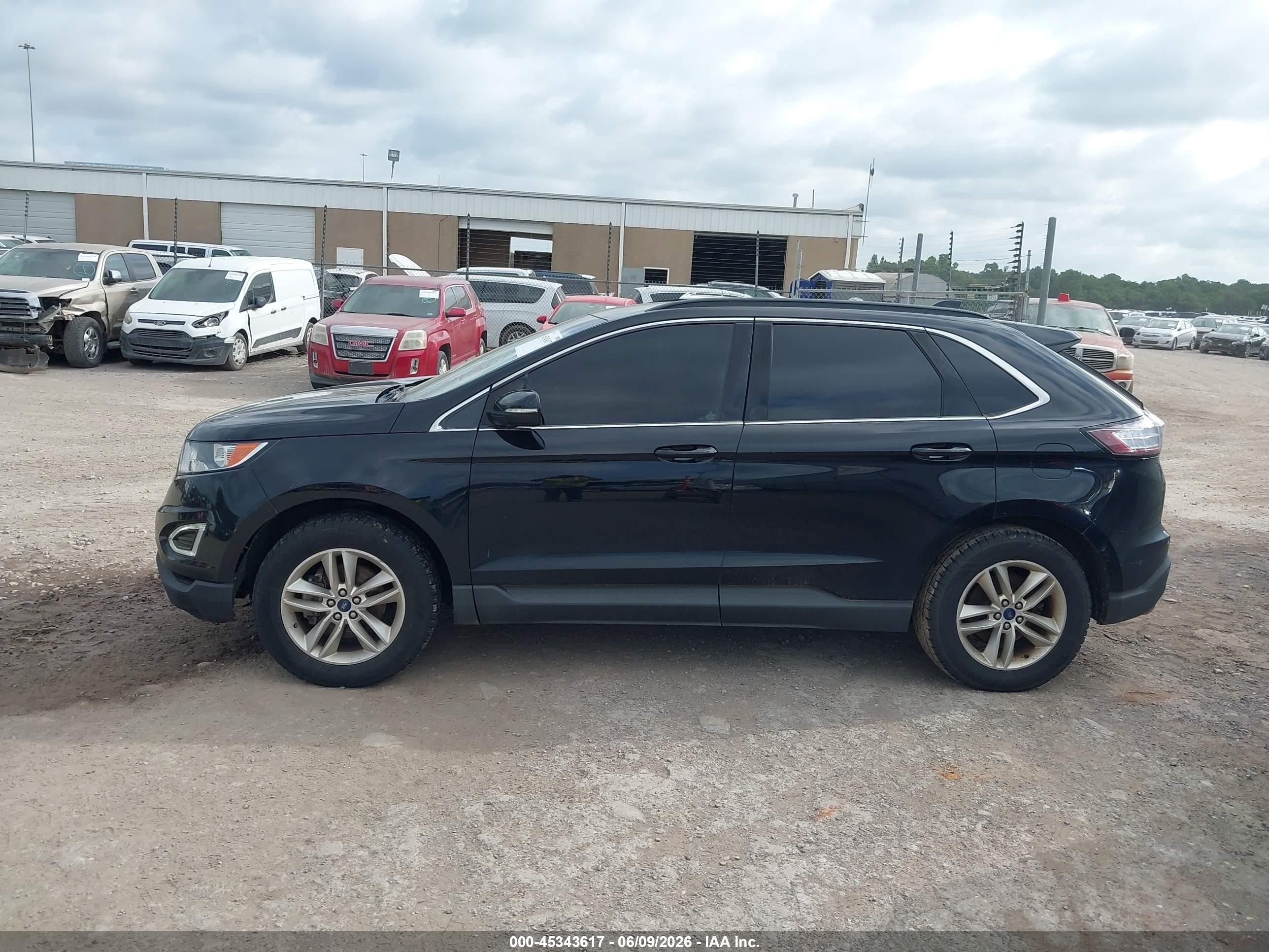 2017 Ford Edge Sel Black vin: 2FMPK3J93HBC15644