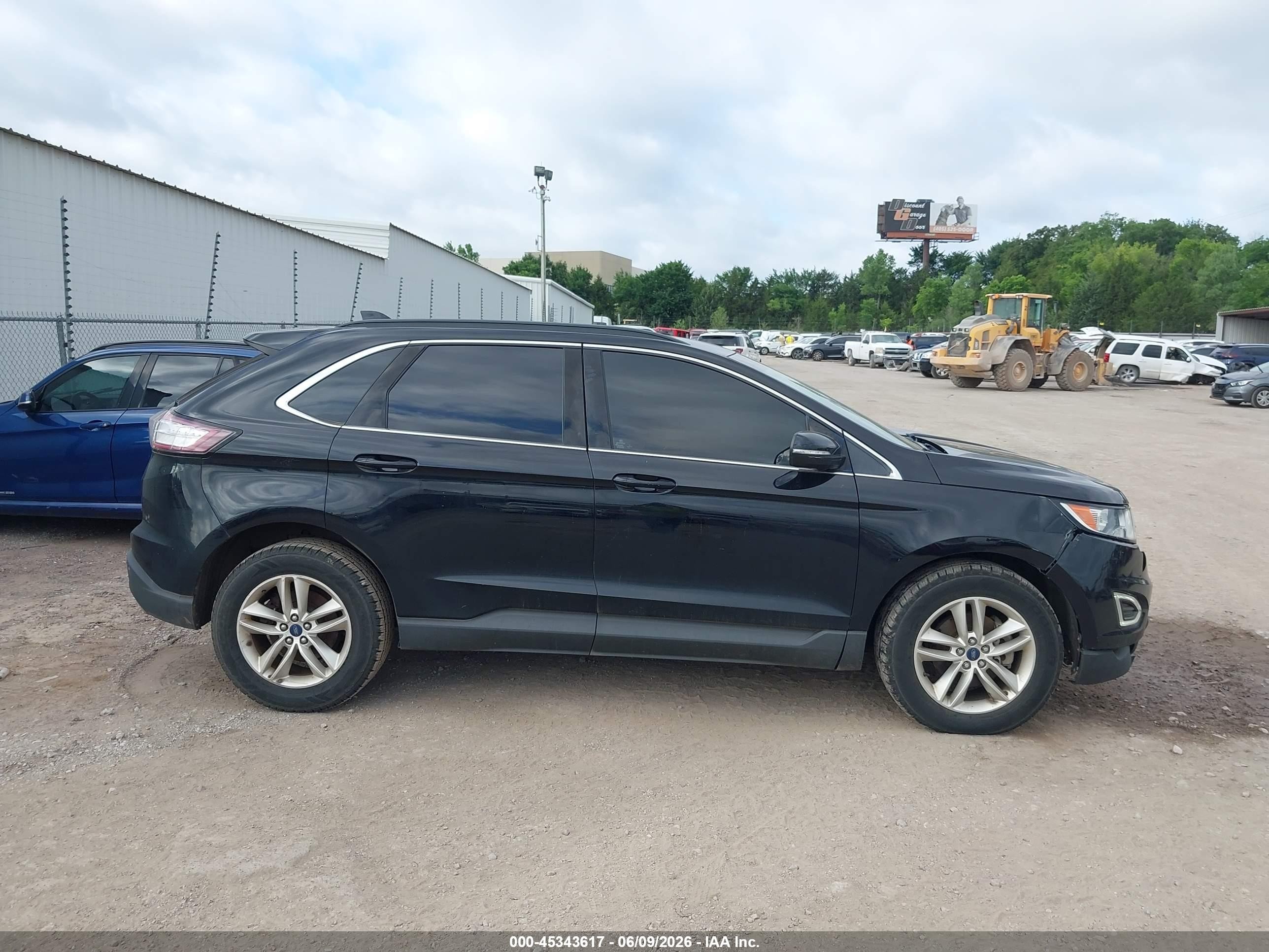 2017 Ford Edge Sel Black vin: 2FMPK3J93HBC15644