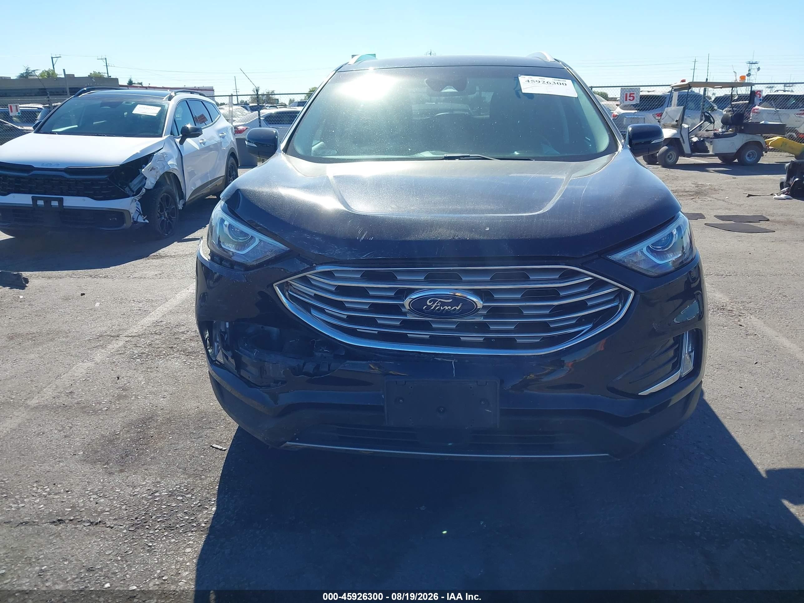 2019 Ford Edge Sel Black vin: 2FMPK3J93KBB46977