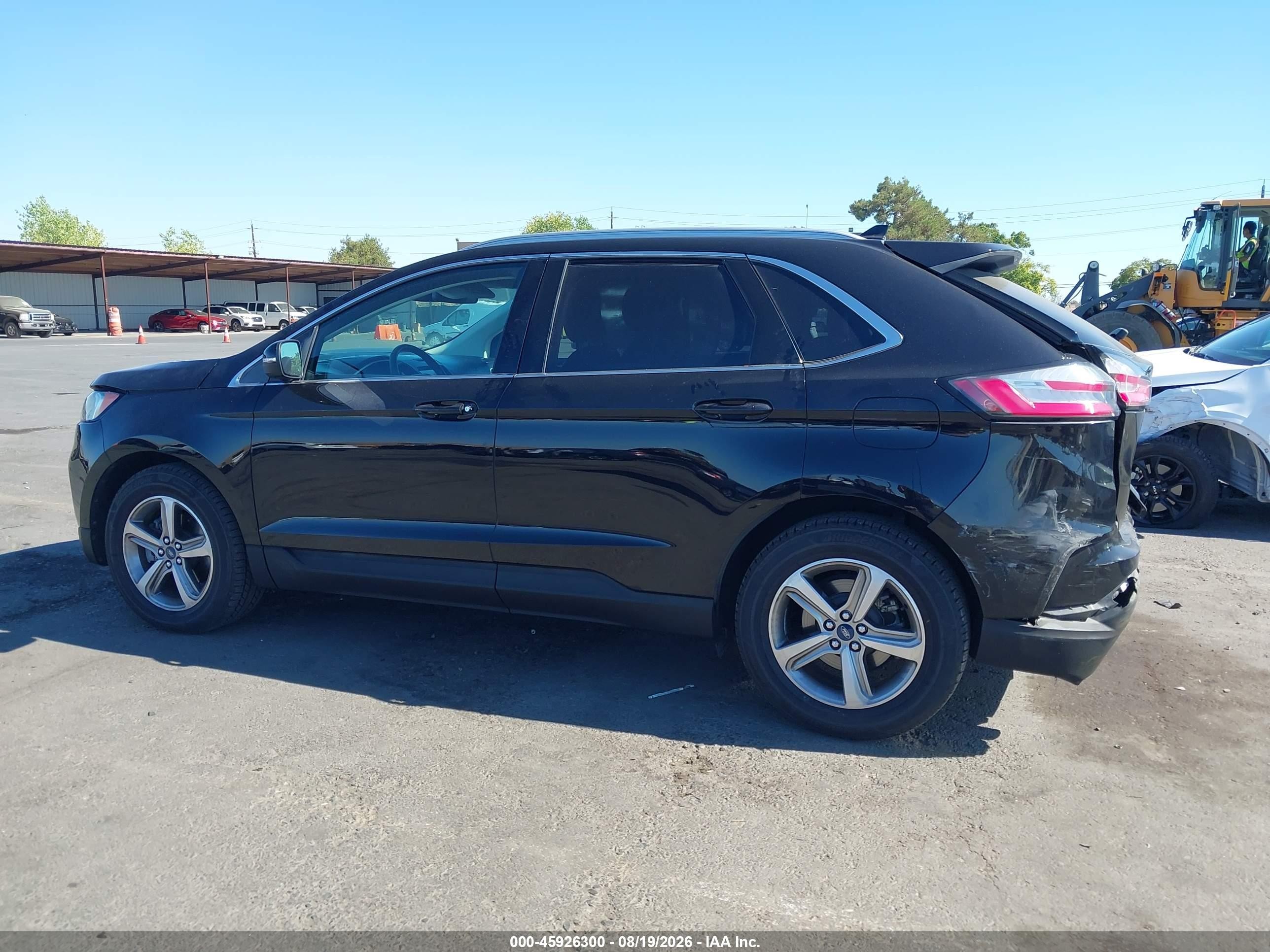 2019 Ford Edge Sel Black vin: 2FMPK3J93KBB46977