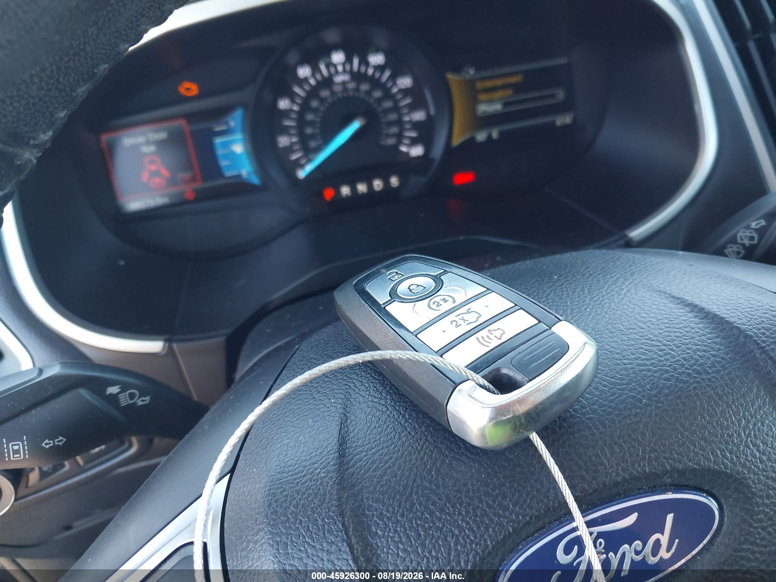 2019 Ford Edge Sel Black vin: 2FMPK3J93KBB46977