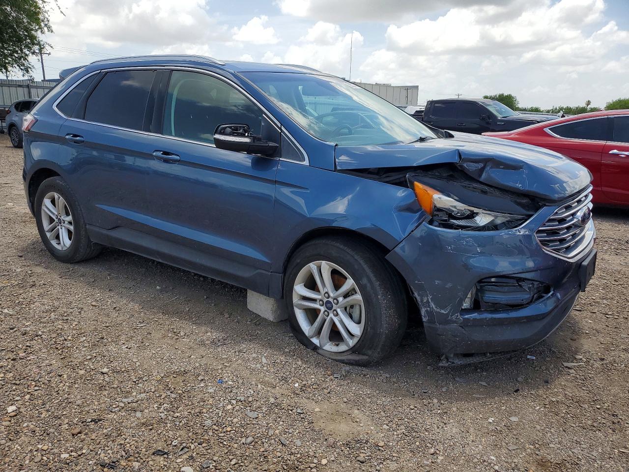 2019 Ford Edge Sel Blue vin: 2FMPK3J93KBB48874
