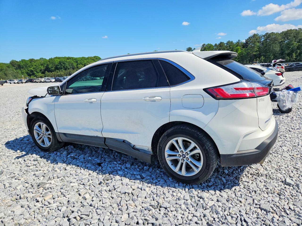 2020 Ford Edge Sel White vin: 2FMPK3J93LBA18191