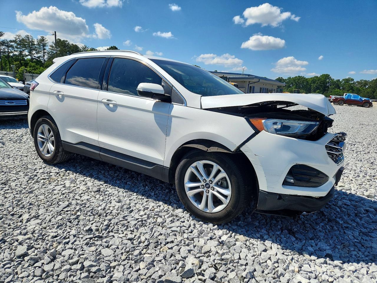 2020 Ford Edge Sel White vin: 2FMPK3J93LBA18191
