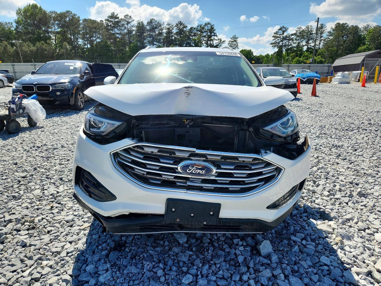 2020 Ford Edge Sel White vin: 2FMPK3J93LBA18191