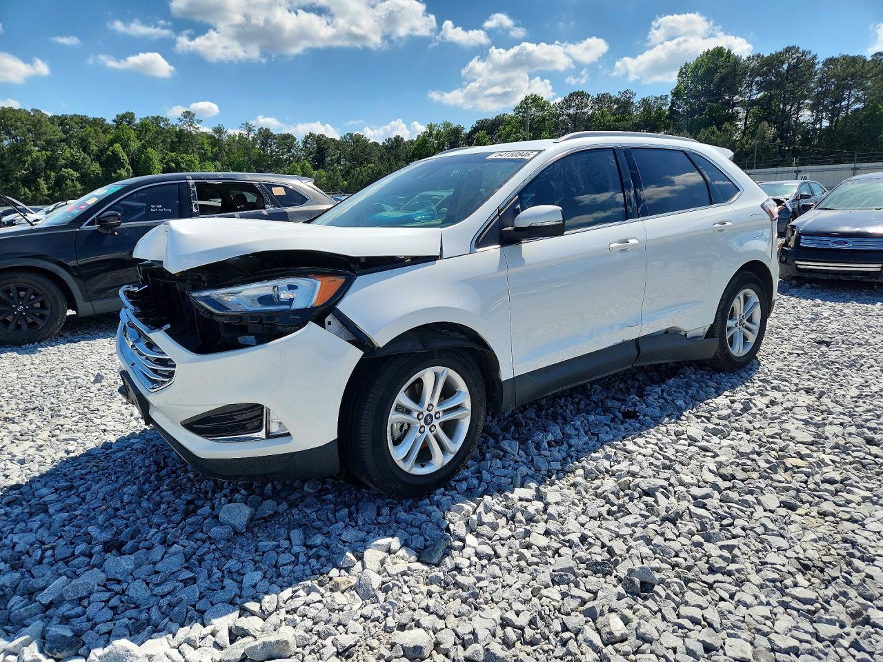 2020 Ford Edge Sel White vin: 2FMPK3J93LBA18191