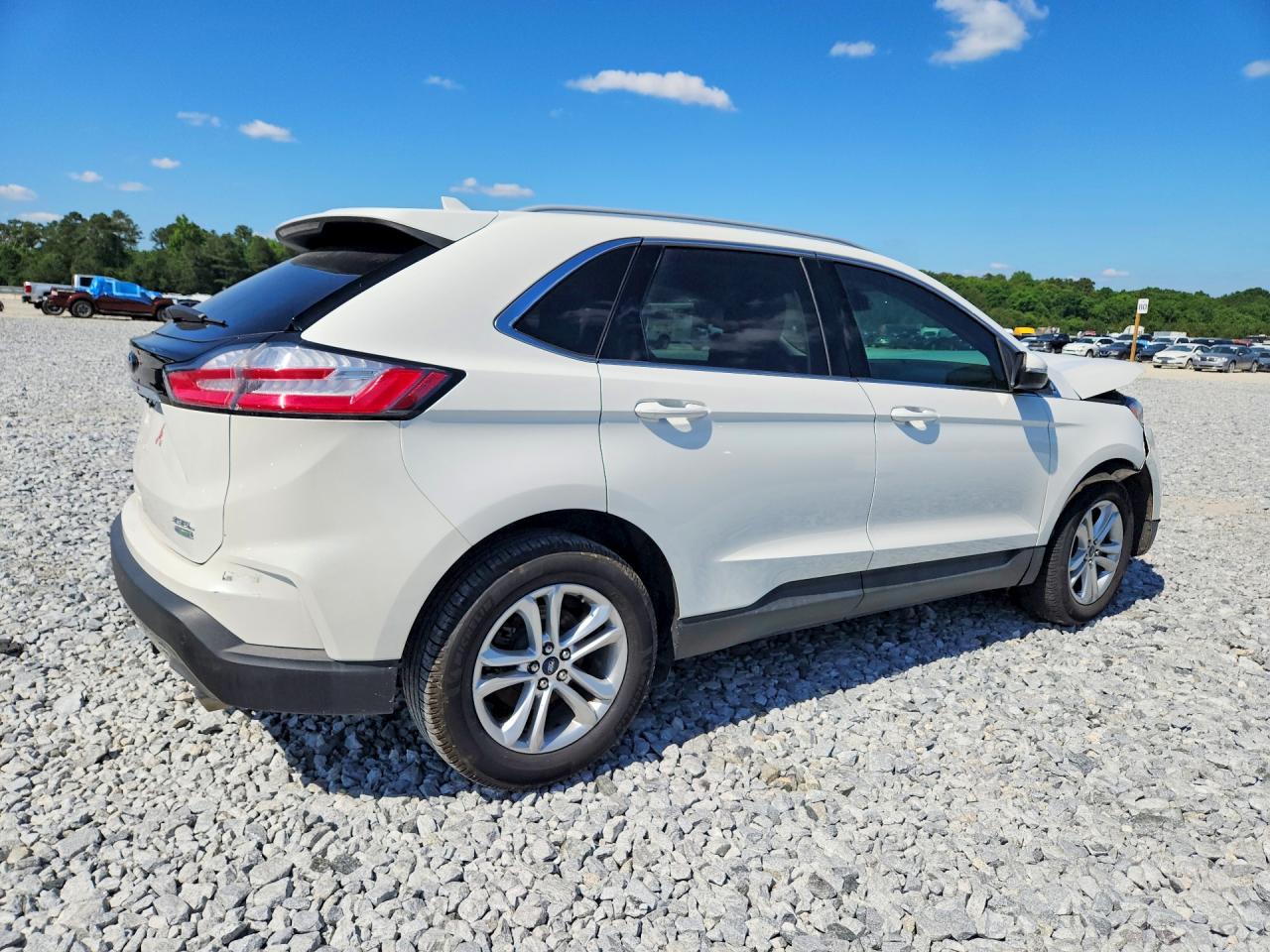 2020 Ford Edge Sel White vin: 2FMPK3J93LBA18191