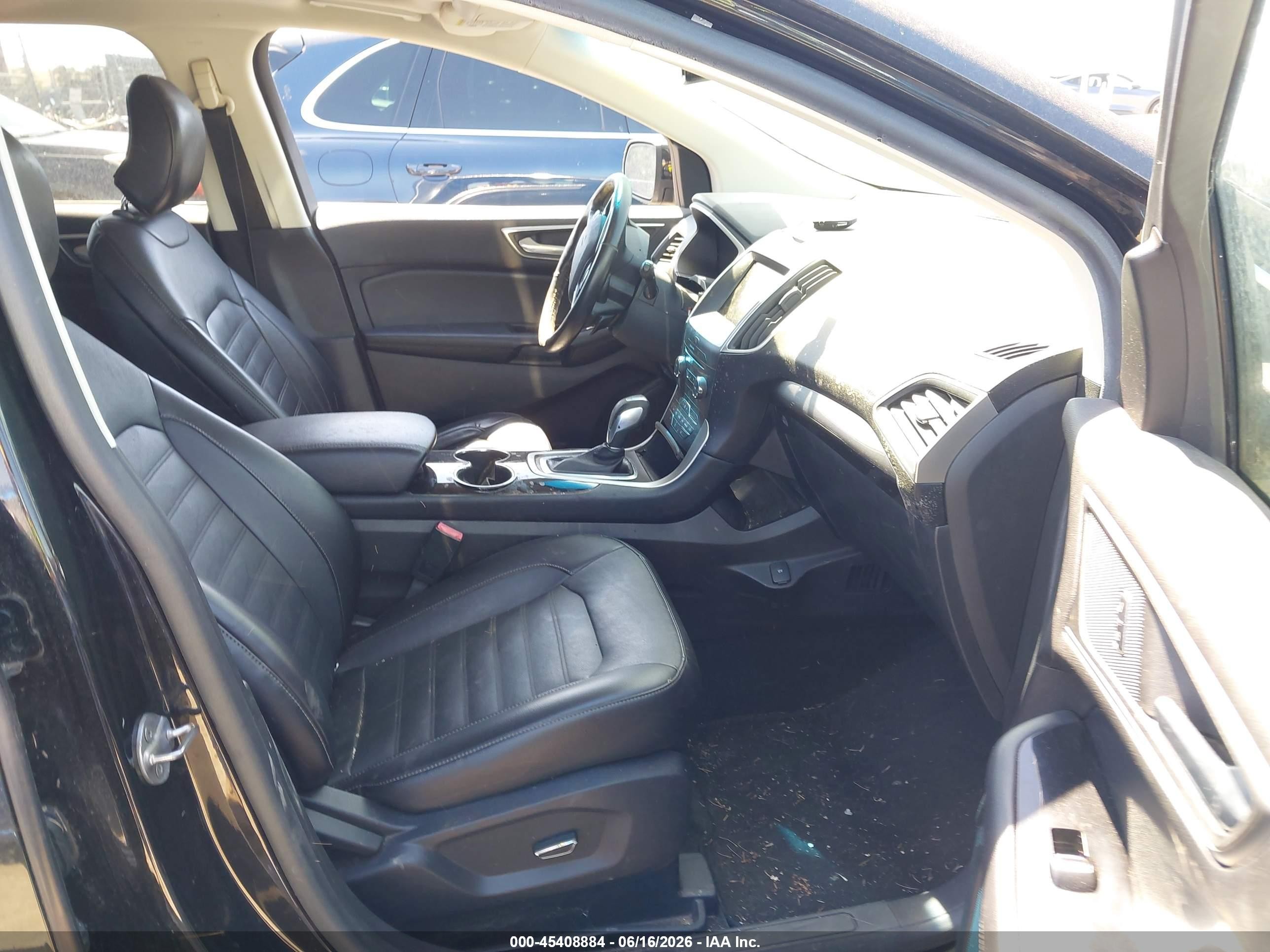 2015 Ford Edge Sel Black vin: 2FMPK3J94FBB30793