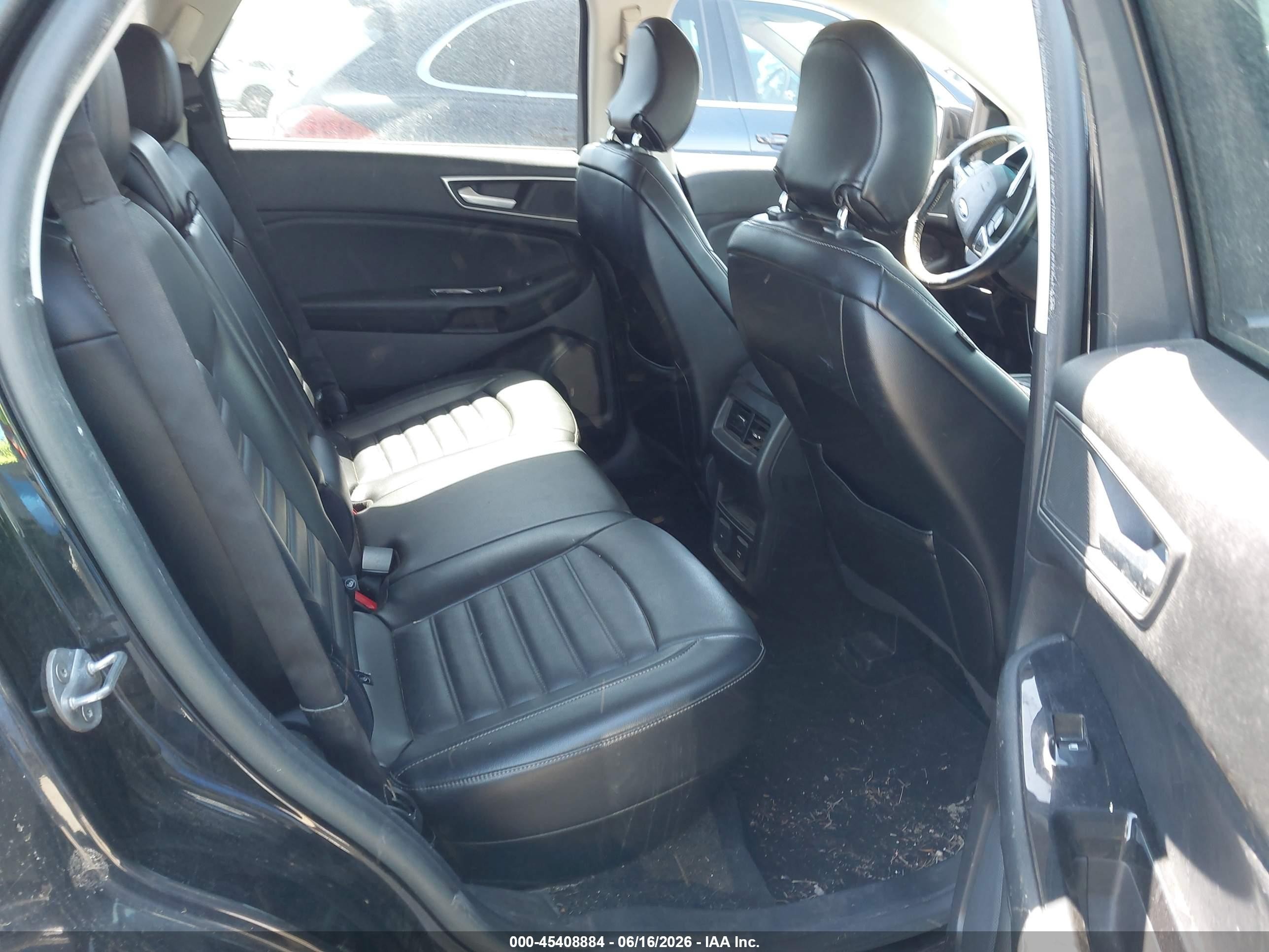 2015 Ford Edge Sel Black vin: 2FMPK3J94FBB30793