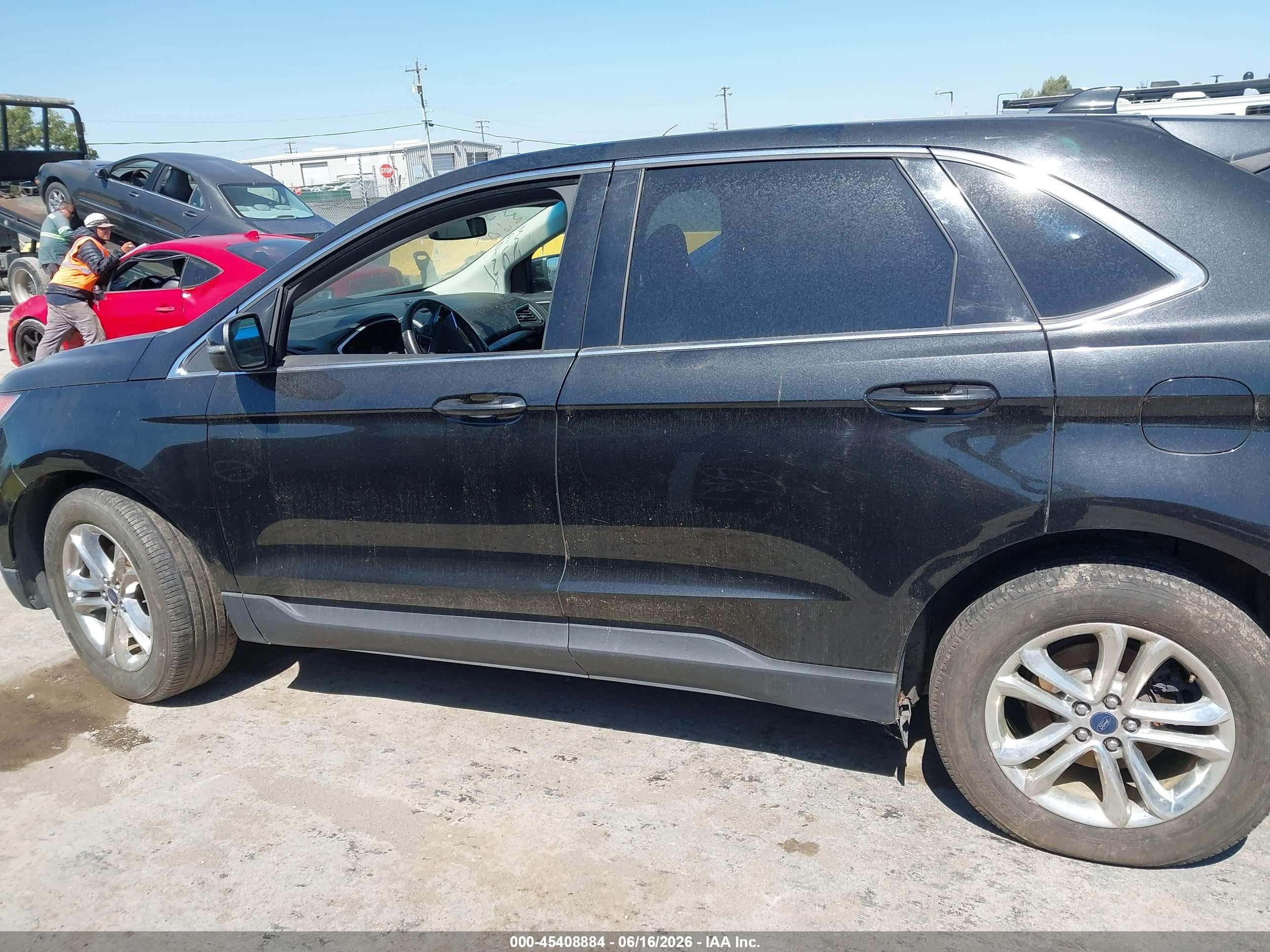 2015 Ford Edge Sel Black vin: 2FMPK3J94FBB30793