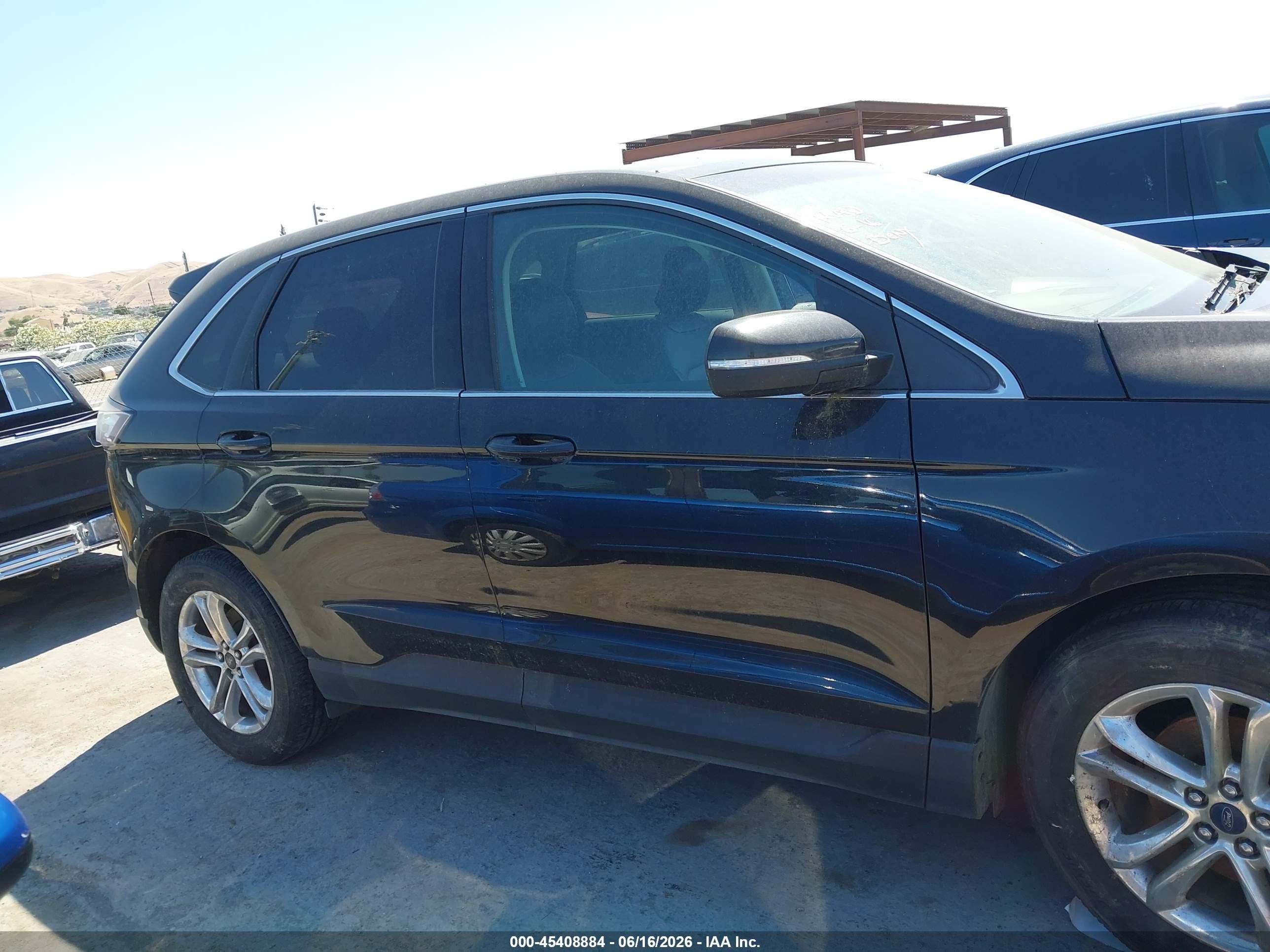 2015 Ford Edge Sel Black vin: 2FMPK3J94FBB30793
