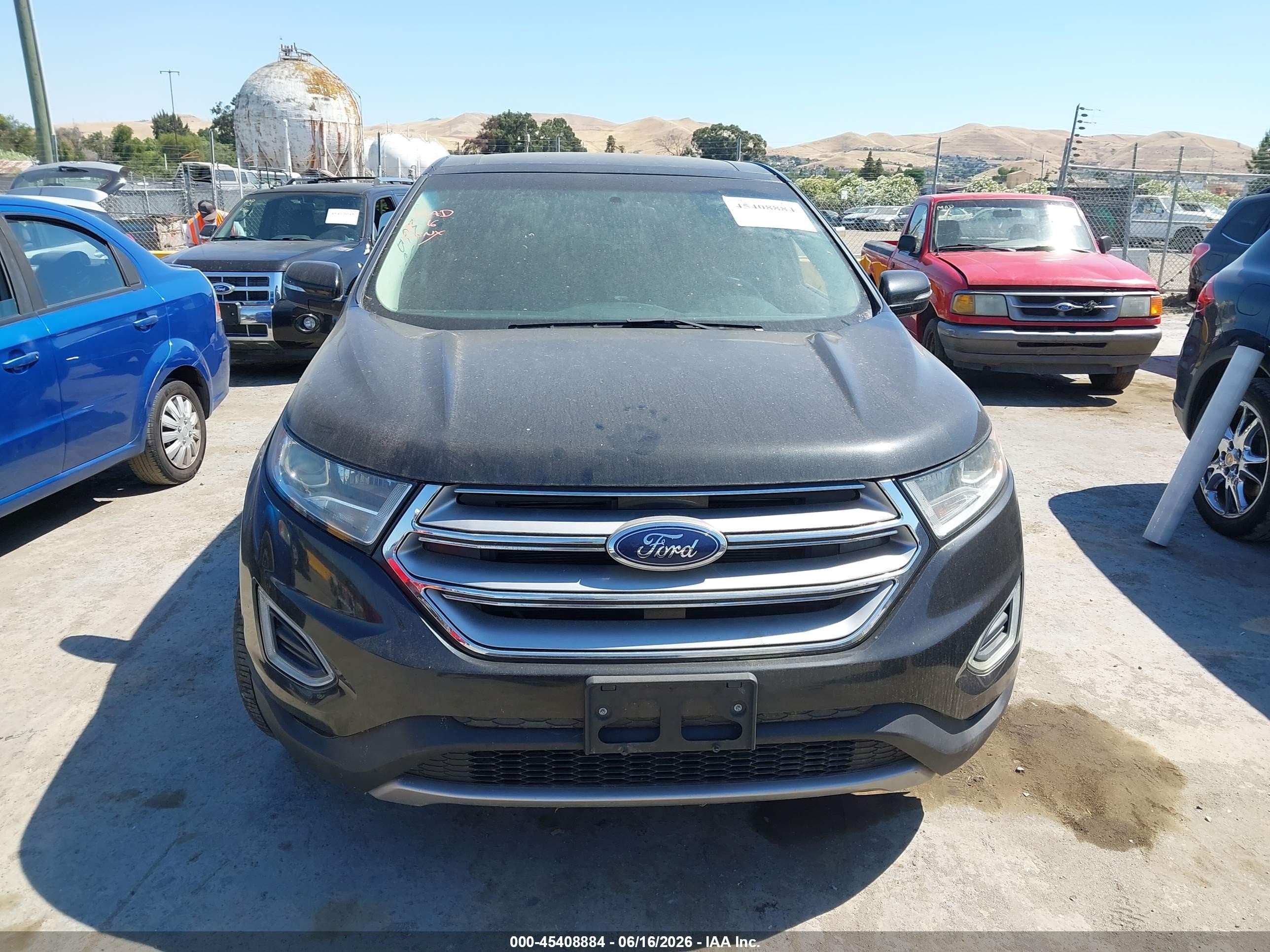 2015 Ford Edge Sel Black vin: 2FMPK3J94FBB30793
