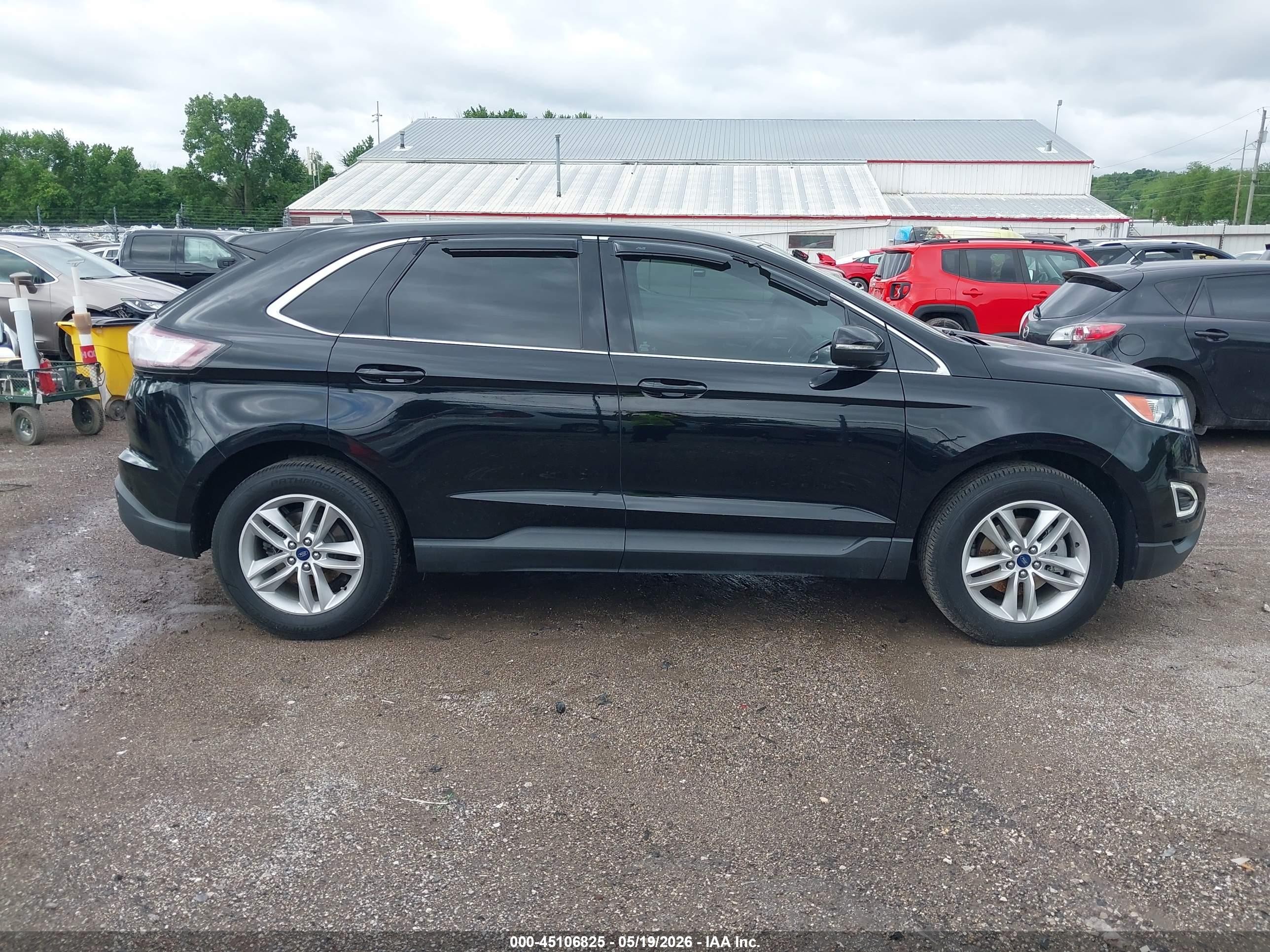 2017 Ford Edge Sel Black vin: 2FMPK3J95HBC16178