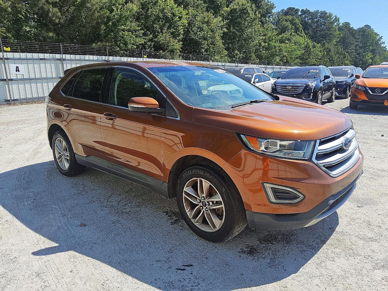 2017 Ford Edge Sel Orange vin: 2FMPK3J95HBC27939