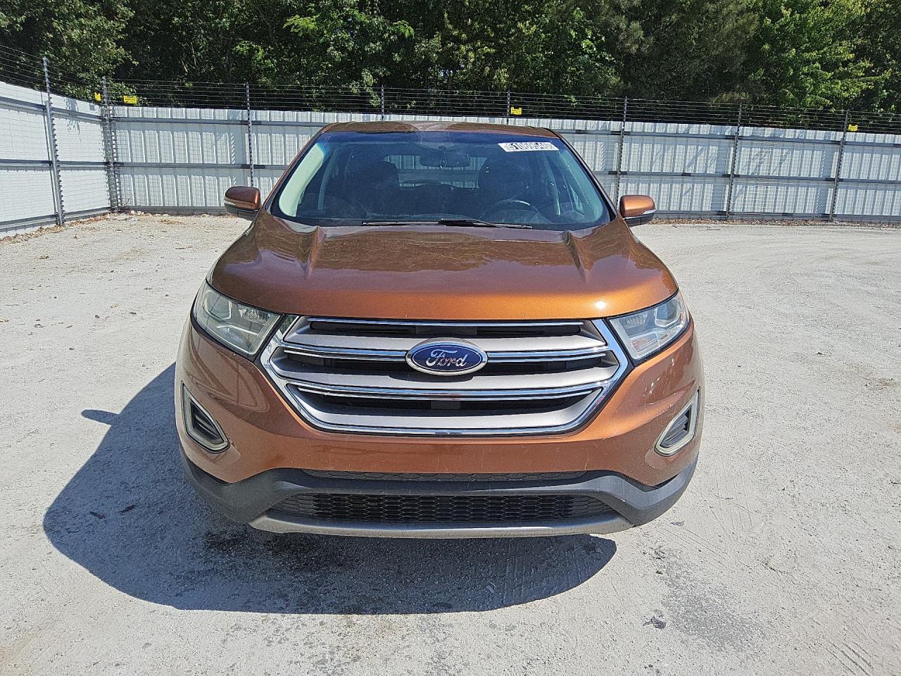 2017 Ford Edge Sel Orange vin: 2FMPK3J95HBC27939 Damage: Front Bumper/Cover, Scraped, 7 To 8 Inches