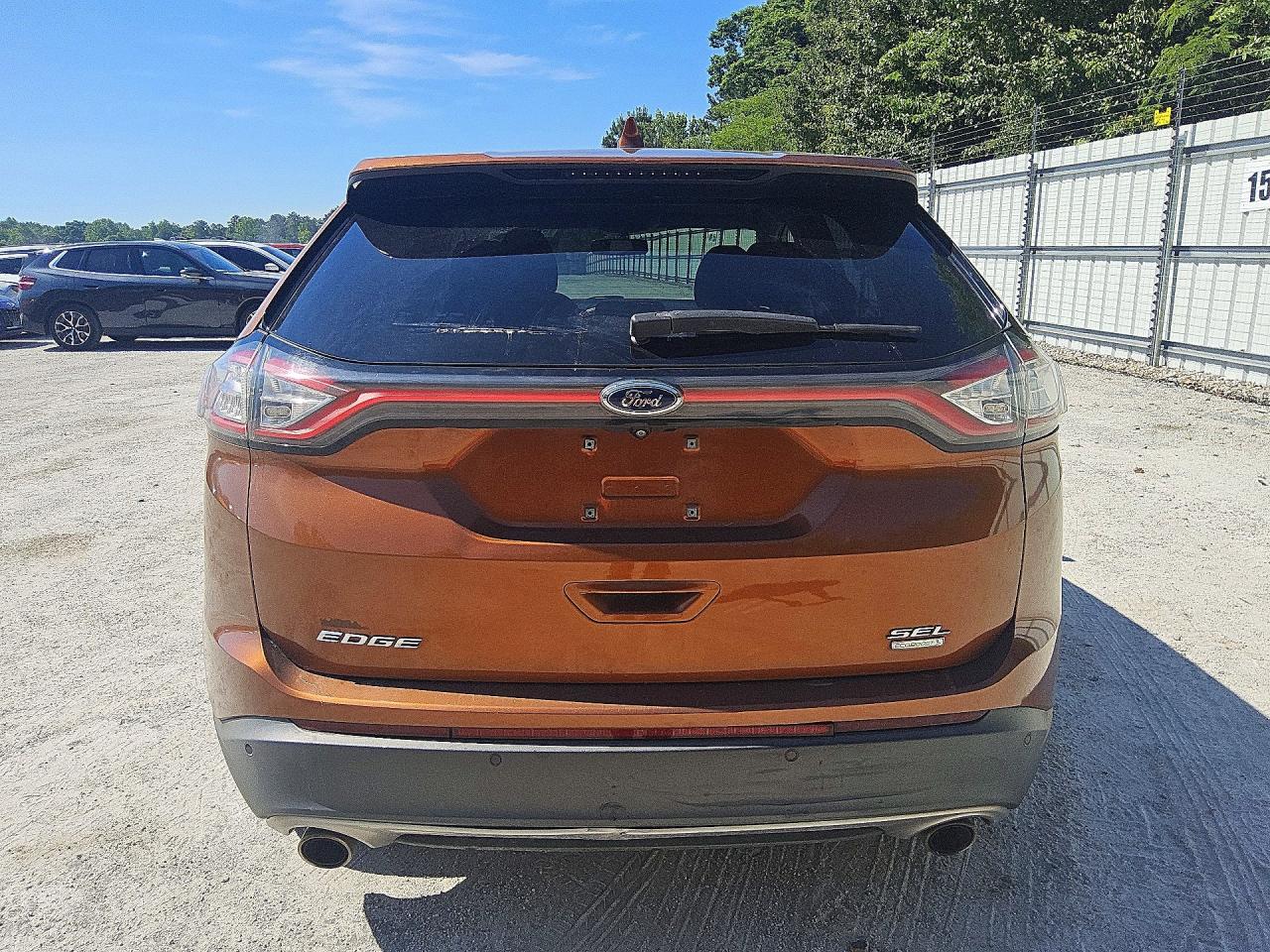 2017 Ford Edge Sel Orange vin: 2FMPK3J95HBC27939