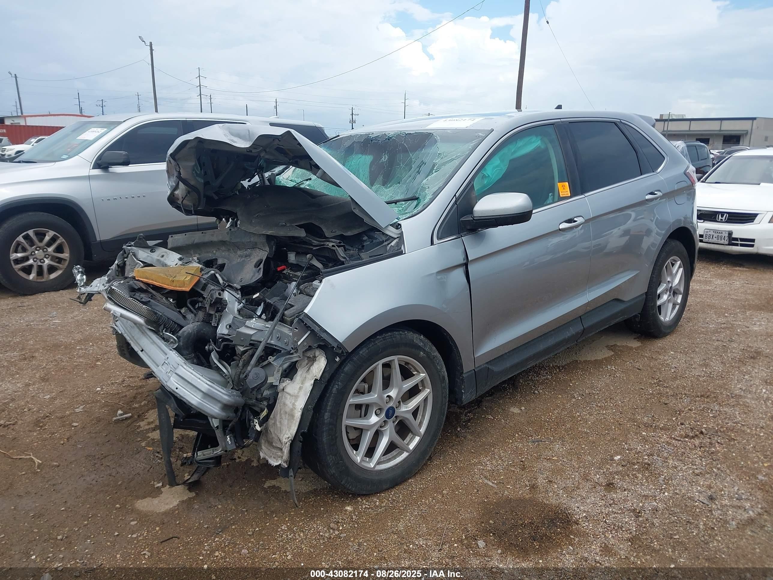 2021 Ford Edge Sel Серебряный vin: 2FMPK3J95MBA02138