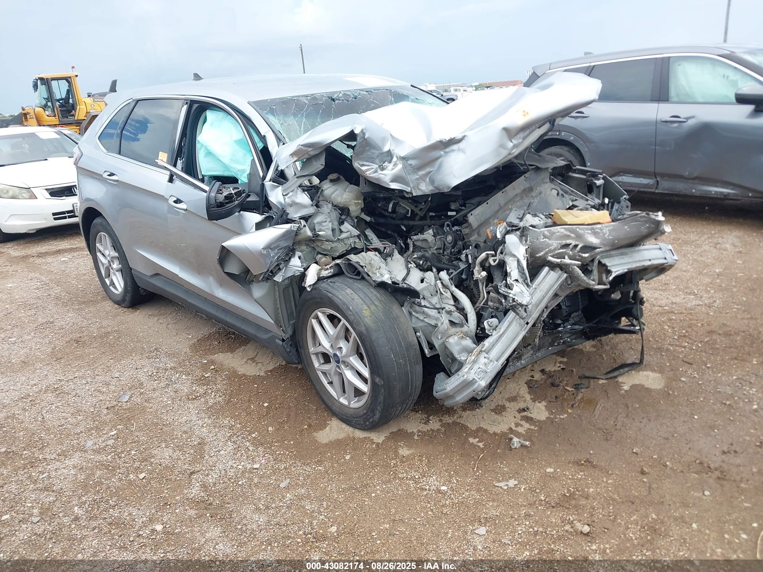 2021 Ford Edge Sel Silver vin: 2FMPK3J95MBA02138