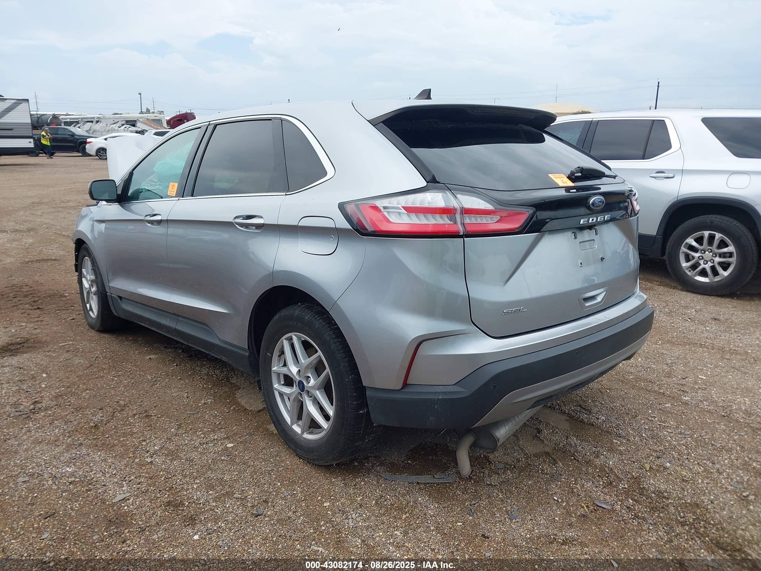 2021 Ford Edge Sel Серебряный vin: 2FMPK3J95MBA02138
