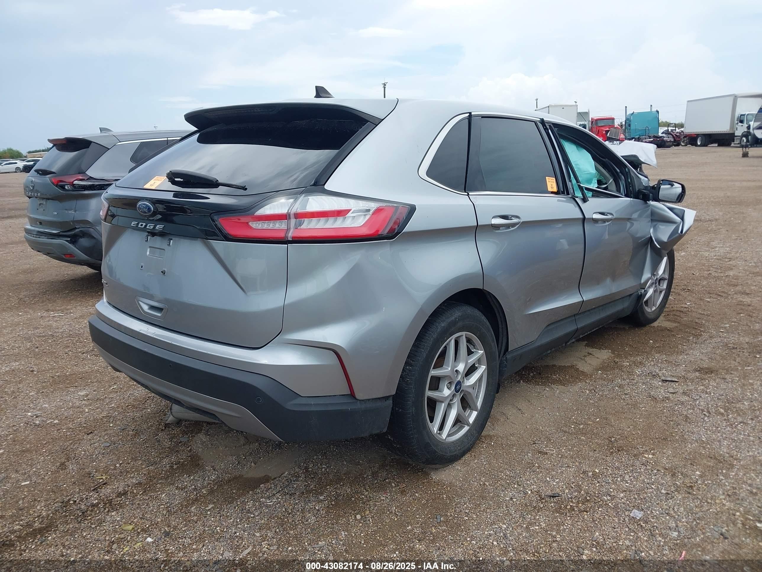 2021 Ford Edge Sel Серебряный vin: 2FMPK3J95MBA02138