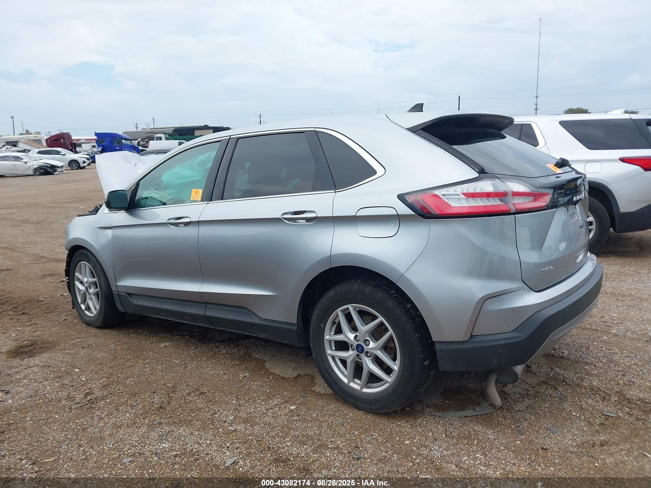 2021 Ford Edge Sel Серебряный vin: 2FMPK3J95MBA02138