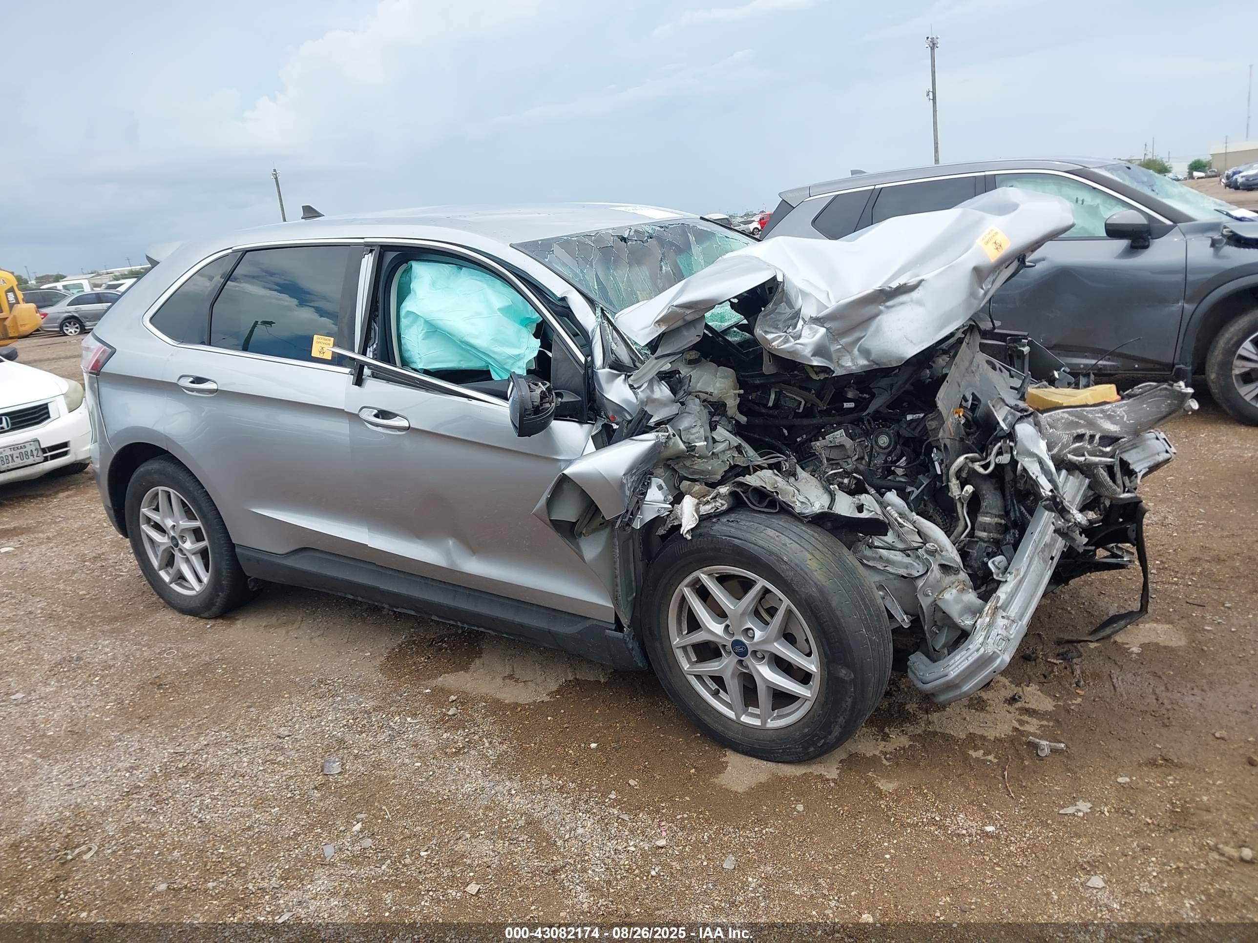 2021 Ford Edge Sel Серебряный vin: 2FMPK3J95MBA02138