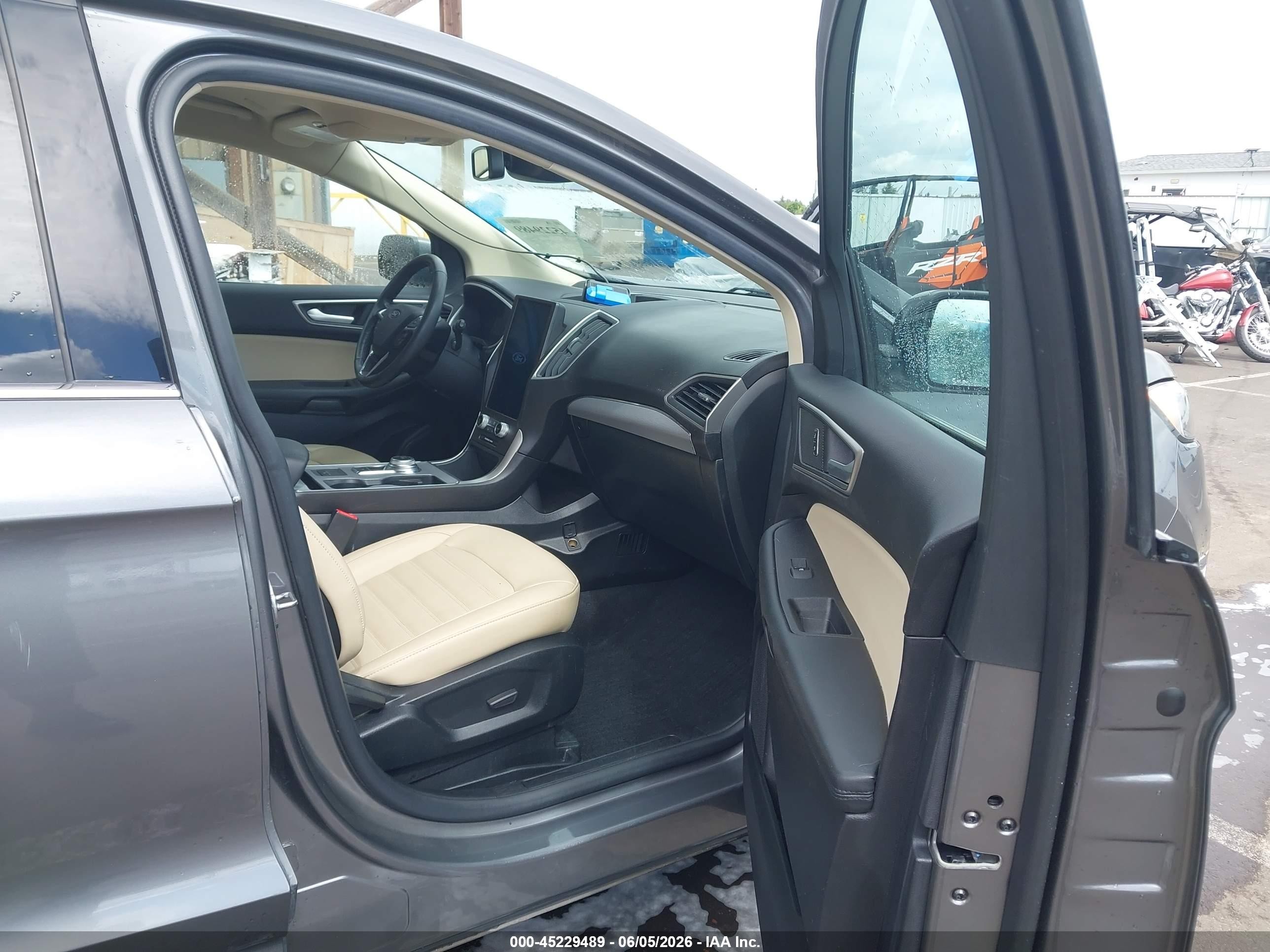 2021 Ford Edge Sel Gray vin: 2FMPK3J95MBA40730