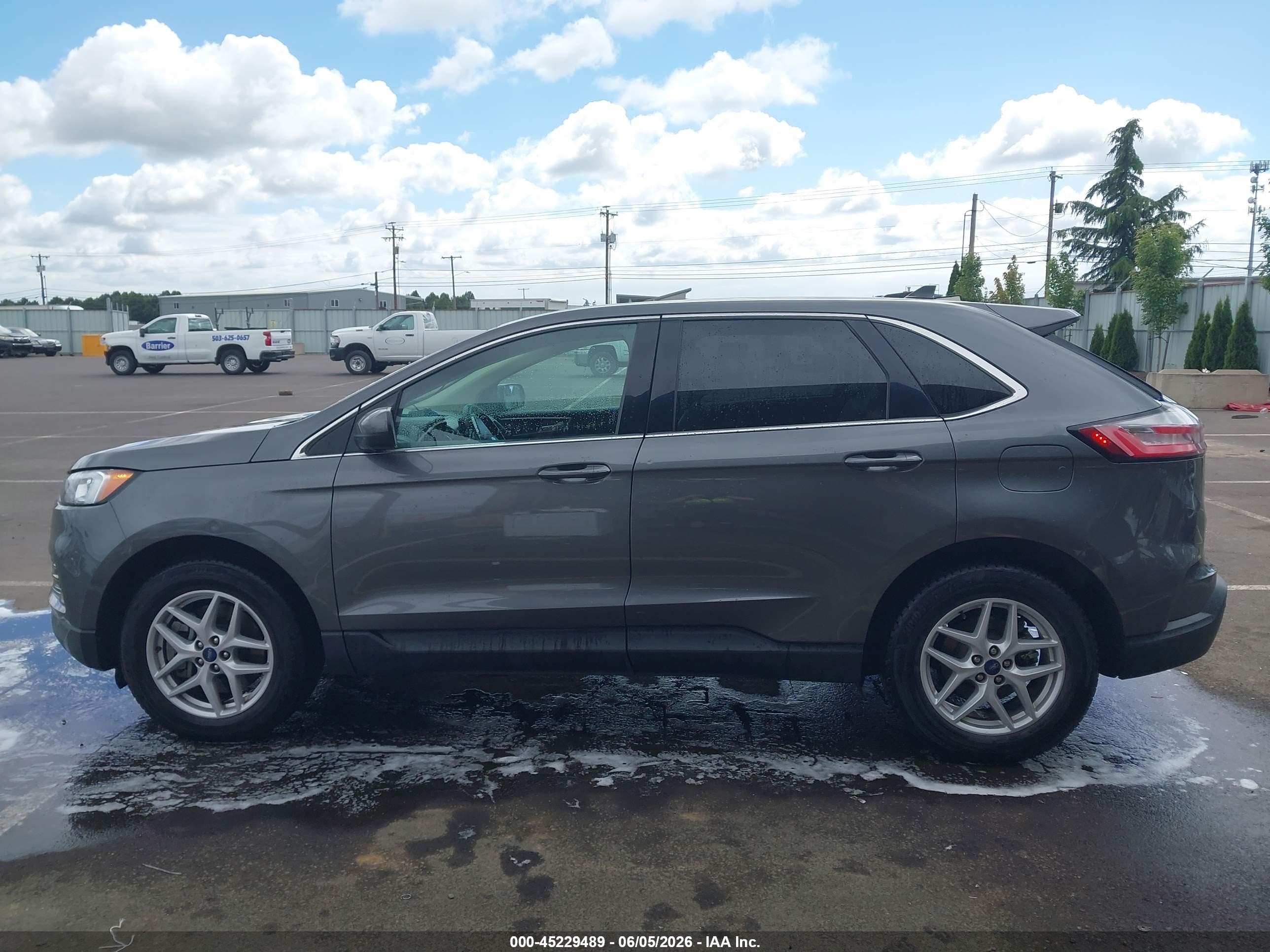 2021 Ford Edge Sel Gray vin: 2FMPK3J95MBA40730