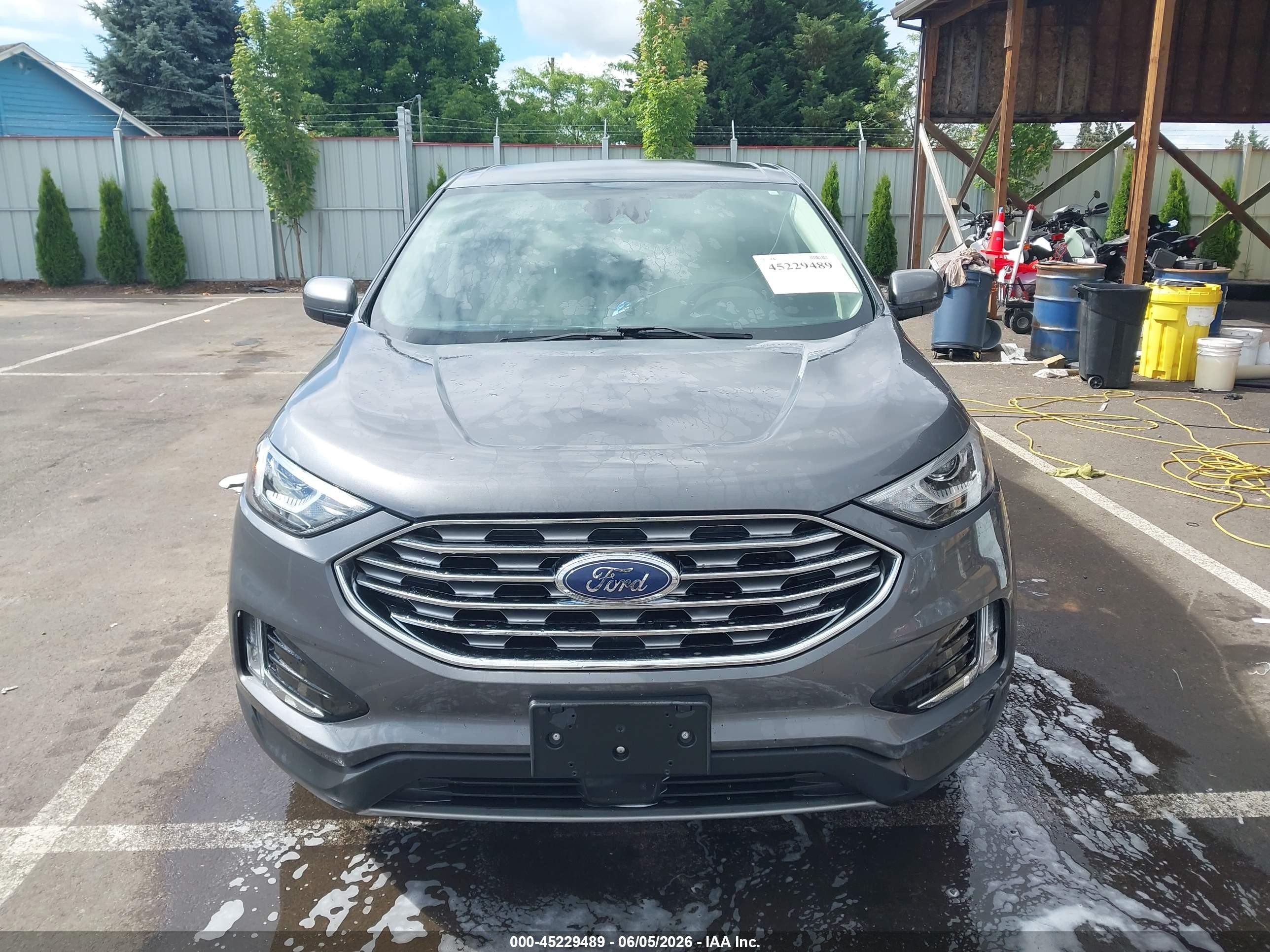 2021 Ford Edge Sel Gray vin: 2FMPK3J95MBA40730