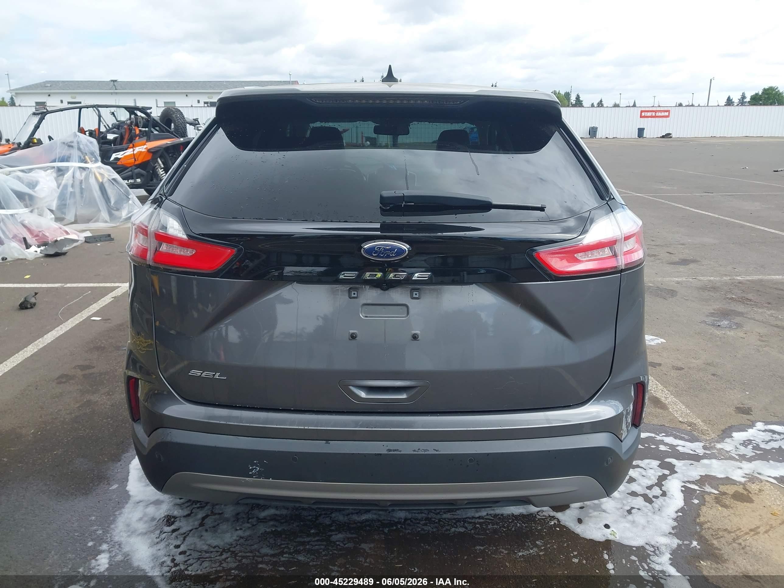 2021 Ford Edge Sel Gray vin: 2FMPK3J95MBA40730