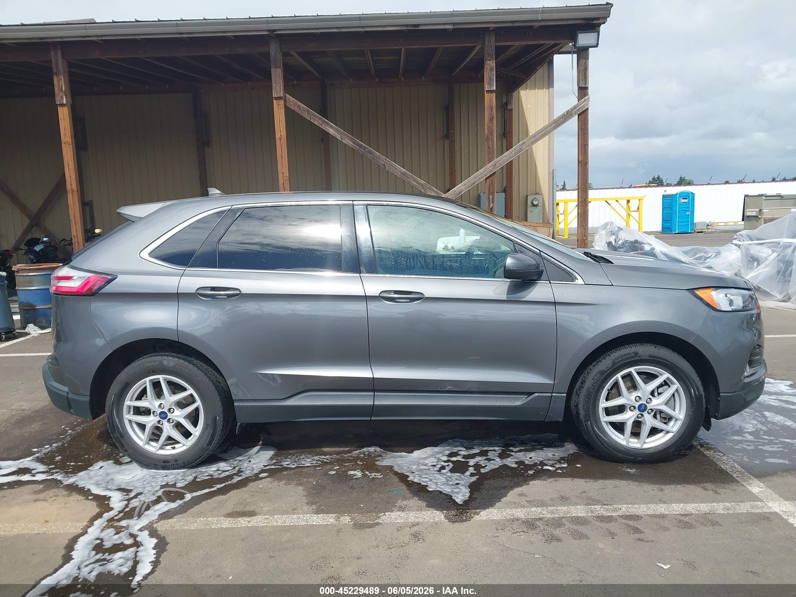 2021 Ford Edge Sel Gray vin: 2FMPK3J95MBA40730
