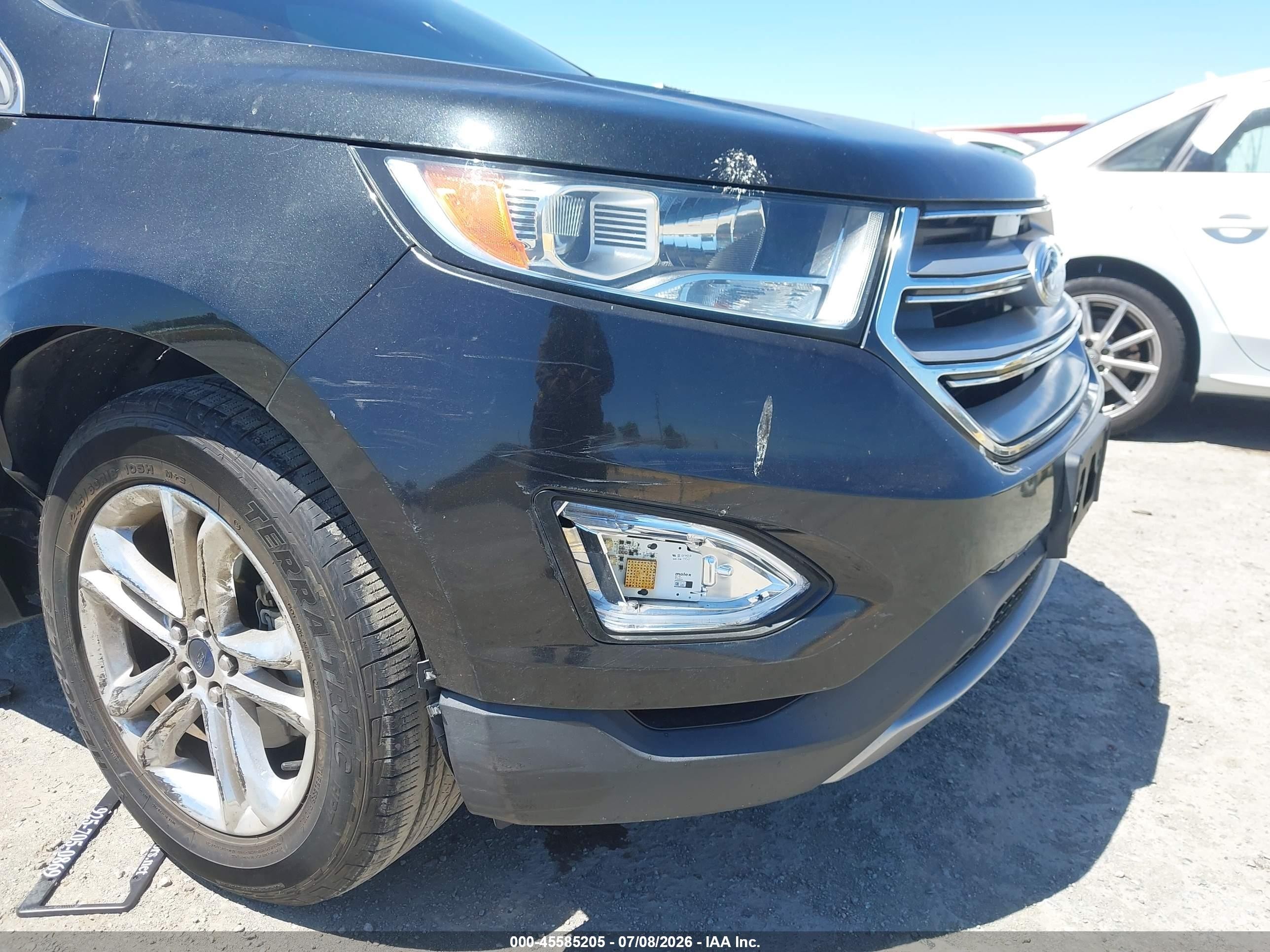 2015 Ford Edge Sel Black vin: 2FMPK3J96FBB45649