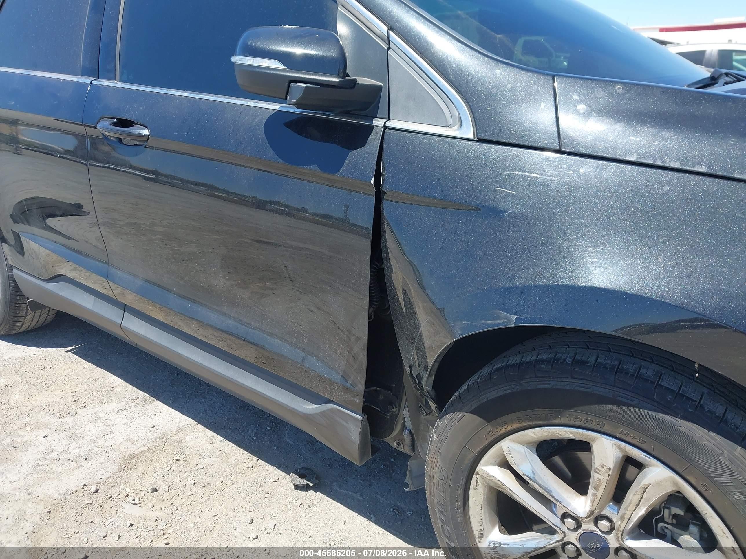 2015 Ford Edge Sel Black vin: 2FMPK3J96FBB45649