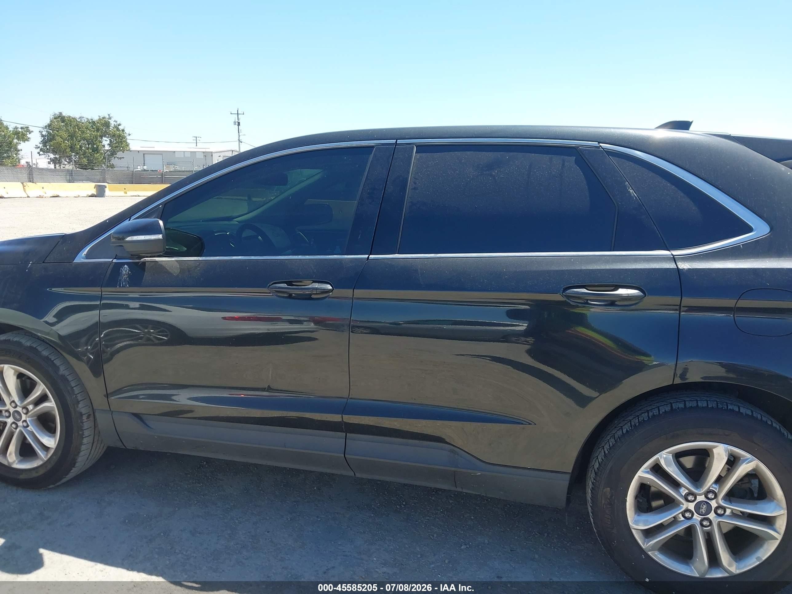 2015 Ford Edge Sel Black vin: 2FMPK3J96FBB45649