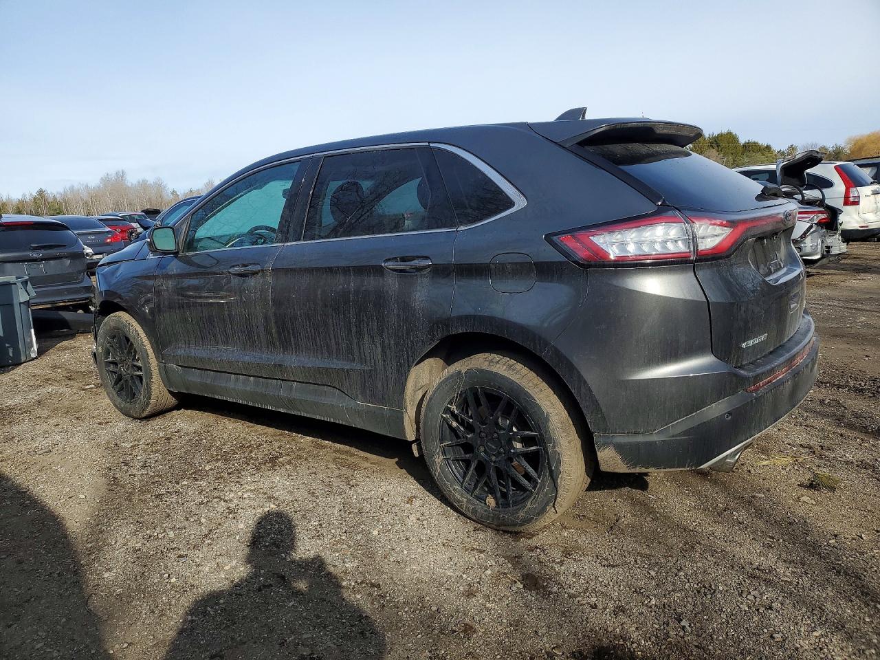 2016 Ford Edge Sel Серый vin: 2FMPK3J96GBB68754