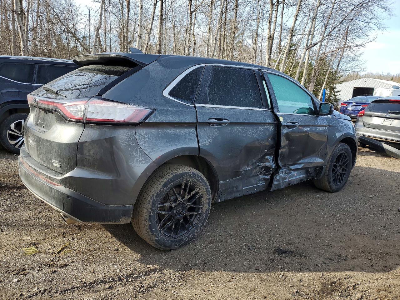 2016 Ford Edge Sel Серый vin: 2FMPK3J96GBB68754