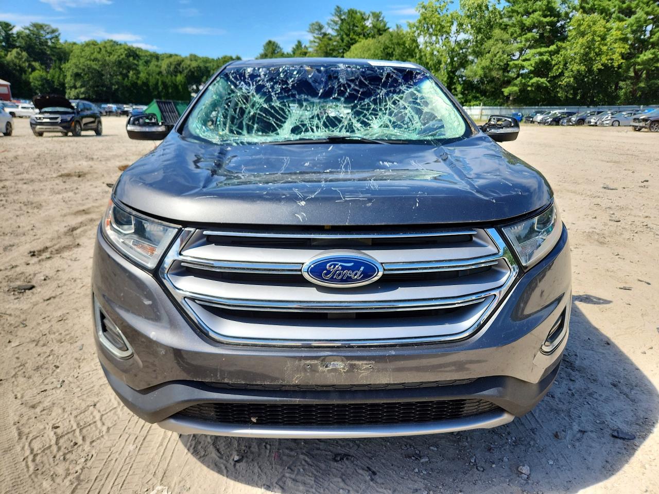 2017 Ford Edge Sel Gray vin: 2FMPK3J96HBB67962