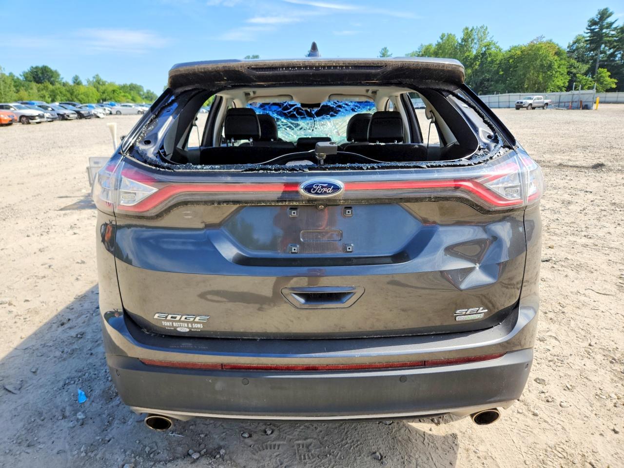 2017 Ford Edge Sel Gray vin: 2FMPK3J96HBB67962