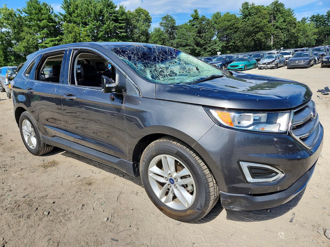 2017 Ford Edge Sel Gray vin: 2FMPK3J96HBB67962