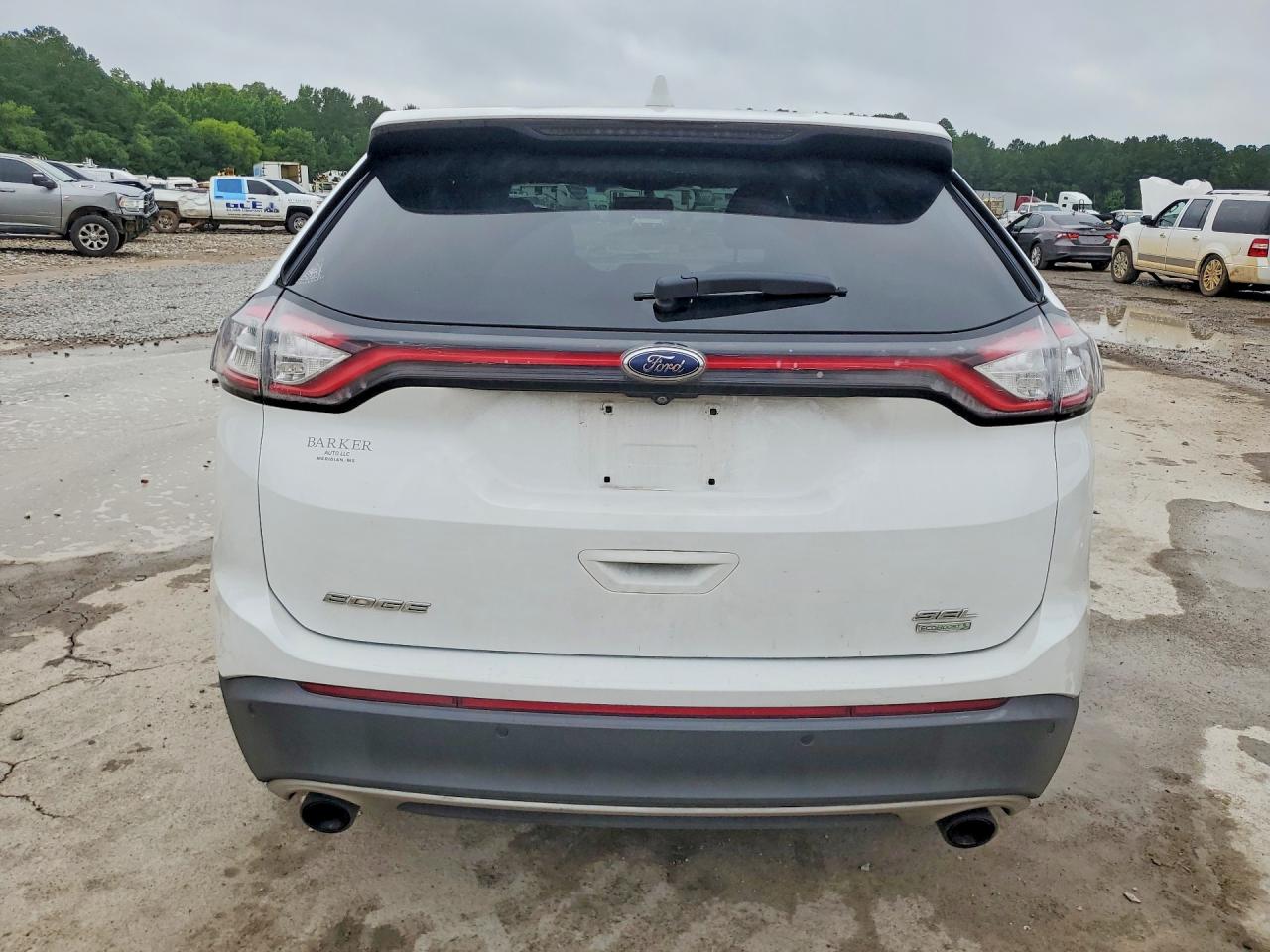 2016 Ford Edge Sel White vin: 2FMPK3J97GBC25382